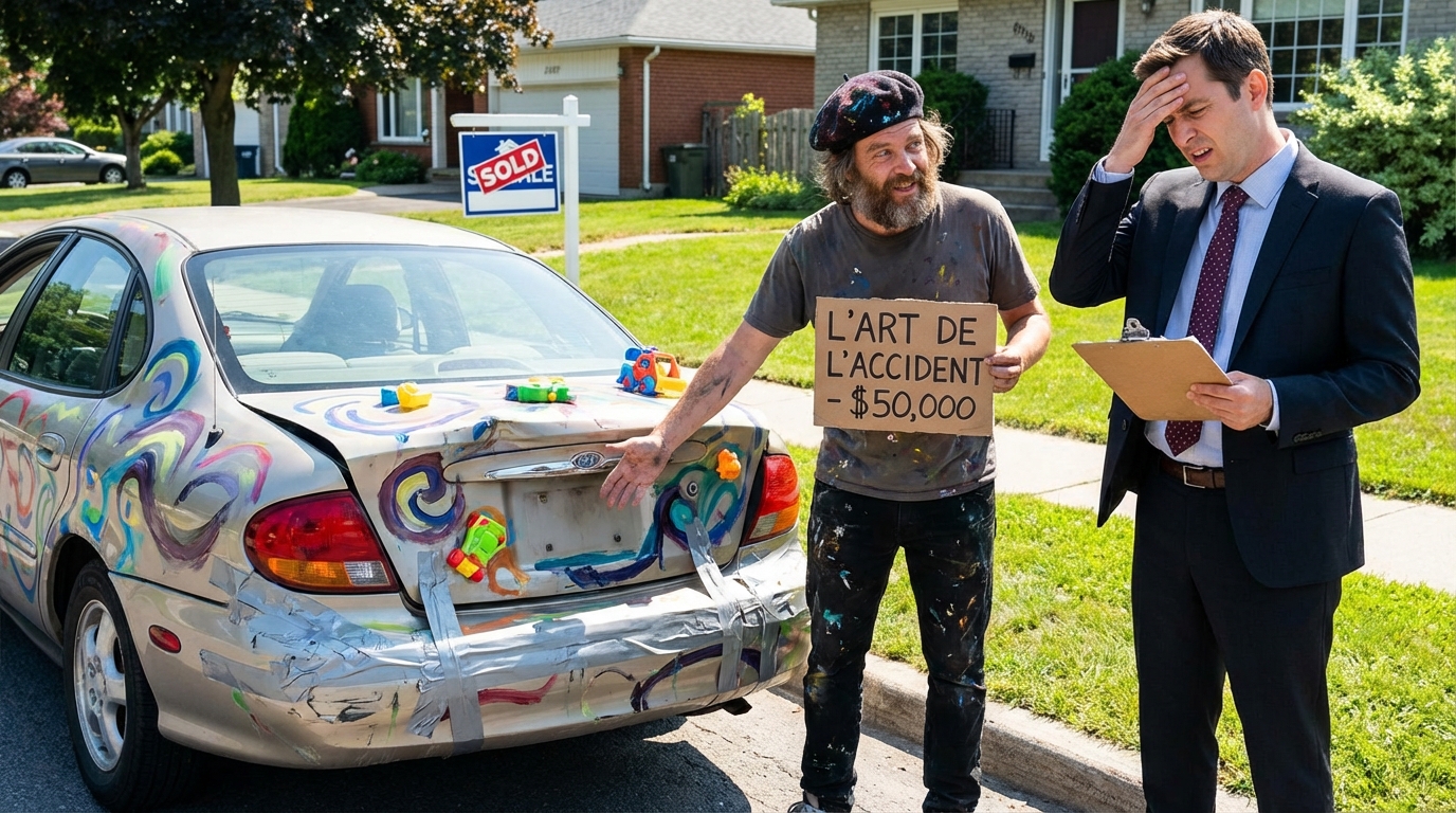 Local Man Decides Bumper Damage Is Actually a Bold Artistic Choice and ‘Gary’ From Insurance Can’t Stop Him