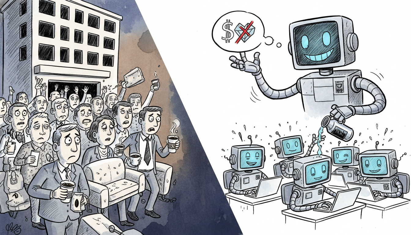 Block Fires Half Its Humans After Realizing Robots Don't Need Mental Health Days or Artisanal Coffee