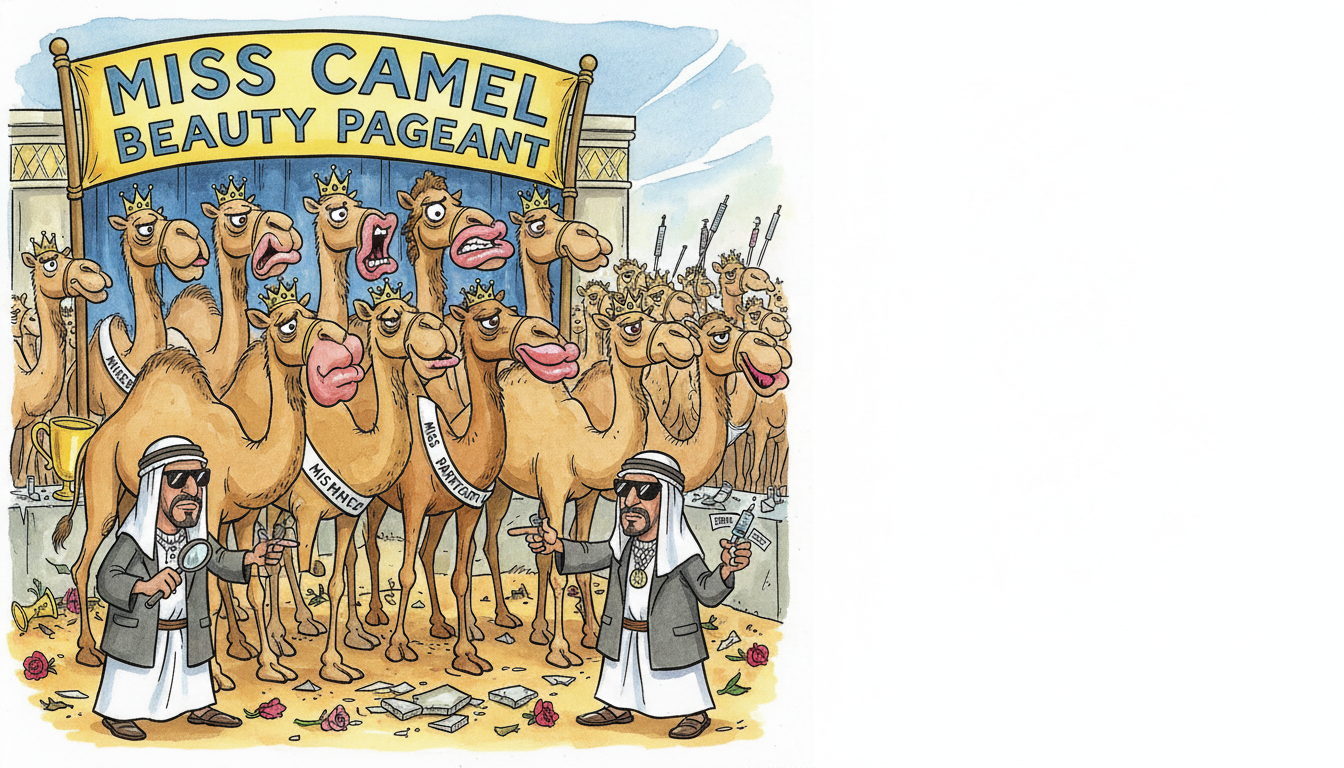 Botox and humps: 20 camels disqualified from beauty pageant for cosmetic surgery scandal
