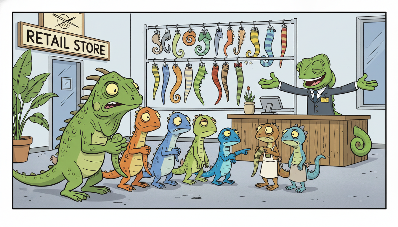 Lizards Know Where To Shop